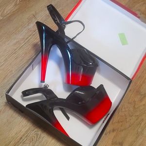 Pleaser heels Red and black